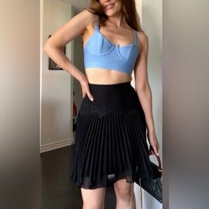 Stylish Blue Sleeveless Top